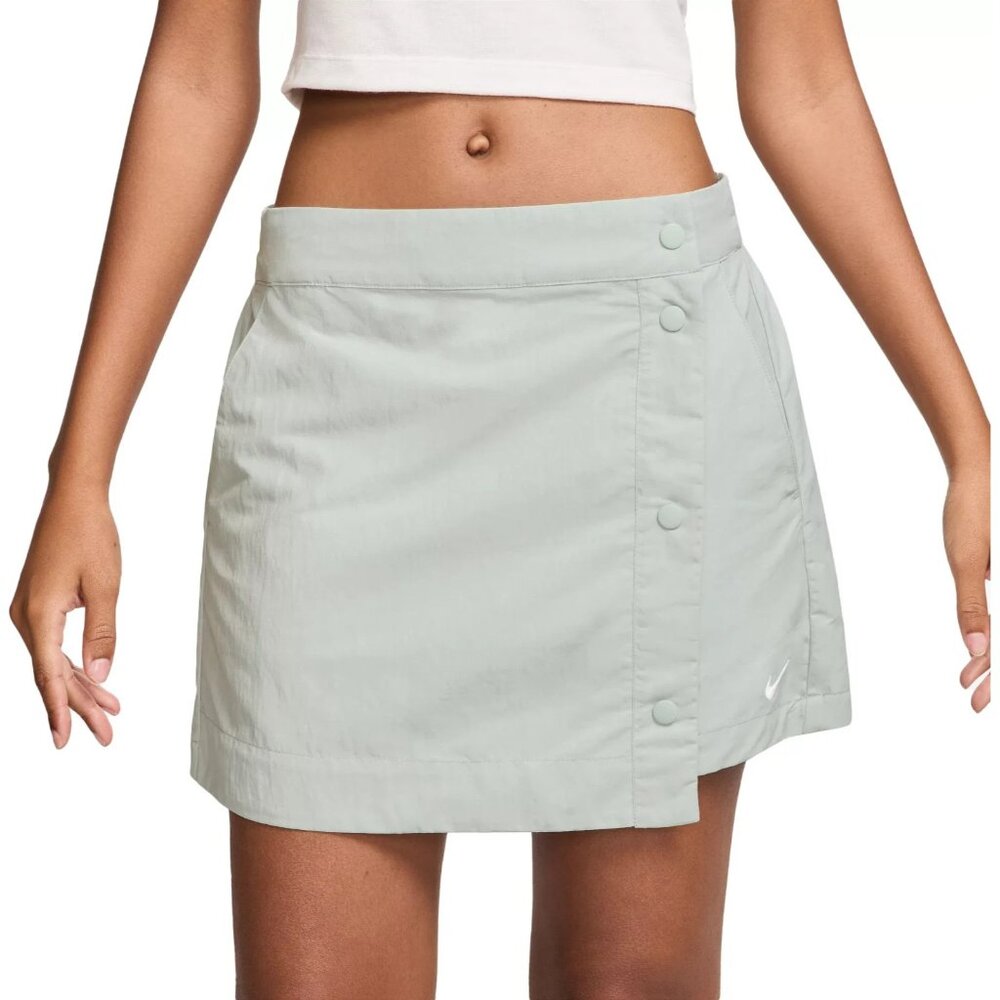 Nike Essential Women's Woven Skort Size XS Light Silver Elastic Waist Active